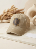 Custom upcycled luxury inspired baseball cap
