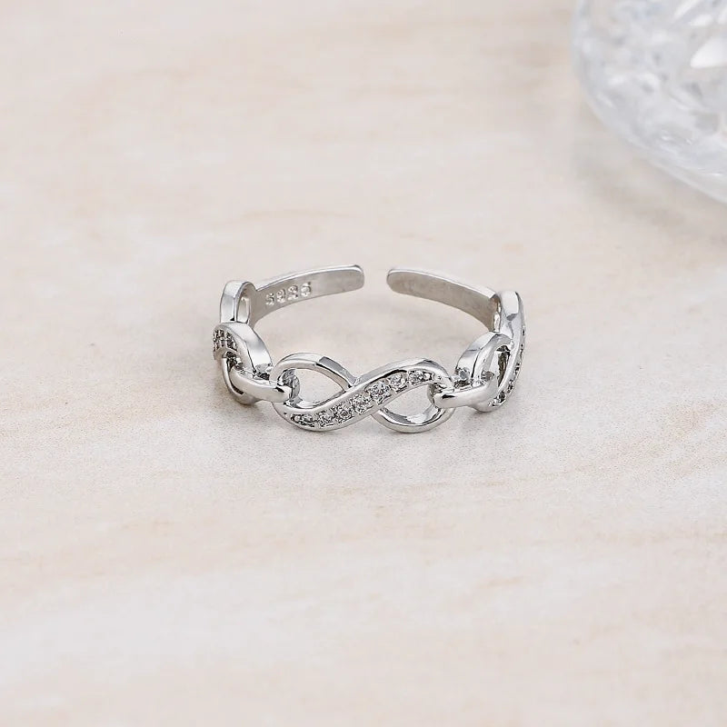 925 Sterling Silver Ring Exquisite for Women Beautiful Fashion Wedding Engagement Jewelry Shining Simulated Diamond Women Gifts