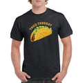 Taco Tuesday Graphic Tee For Men Funny Food Lover Short Sleeve Crewneck Cotton T-Shirt