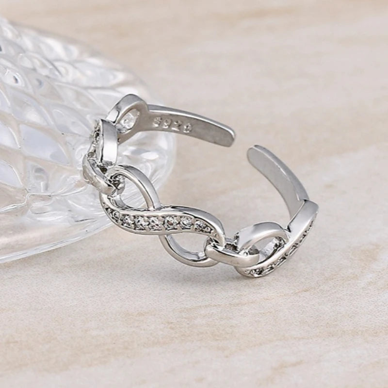 925 Sterling Silver Ring Exquisite for Women Beautiful Fashion Wedding Engagement Jewelry Shining Simulated Diamond Women Gifts