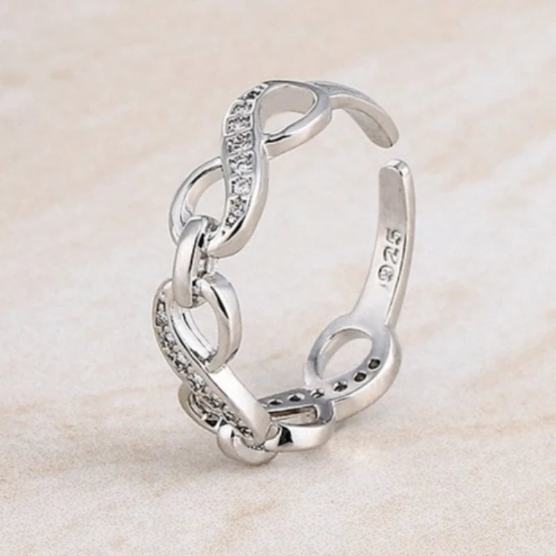 925 Sterling Silver Ring Exquisite for Women Beautiful Fashion Wedding Engagement Jewelry Shining Simulated Diamond Women Gifts