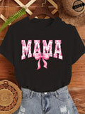 Mama Coquette Print Shirts Graphic Casual T-Shirt Clothing Short Sleeve T Shirt Women's T-Shirt Clothing Top Tee Mother Gifts