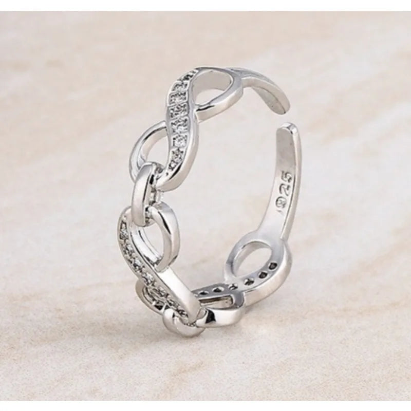 925 Sterling Silver Ring Exquisite for Women Beautiful Fashion Wedding Engagement Jewelry Shining Simulated Diamond Women Gifts